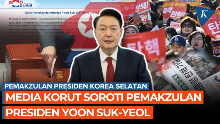 Media Korut Soroti Pemakzulan Presiden Korea Selatan Yoon Suk-yeol