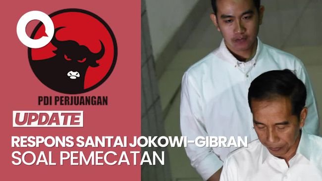 Video: Kompak Jokowi-Gibran Tanggapi Pemecatan dari PDIP dengan Senyuman