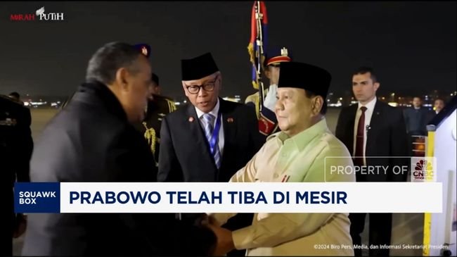 Video:Tiba di Kairo, Prabowo Siap Temui Presiden Mesir & Hadiri KTT D8