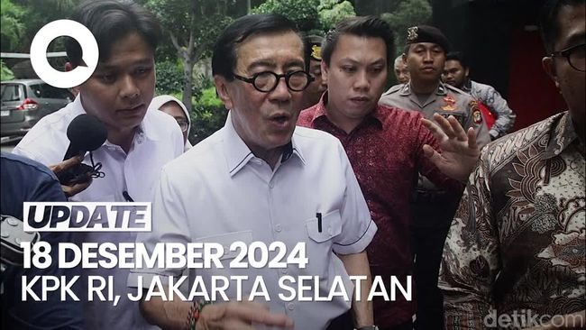 Video: Pernyataan Yasonna Setelah Diperiksa KPK Terkait Harun Masiku