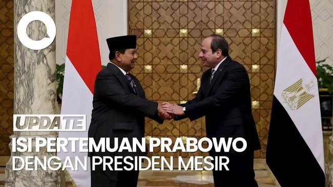 Video: Bertemu Presiden Mesir, Prabowo Bahas Islamophobia