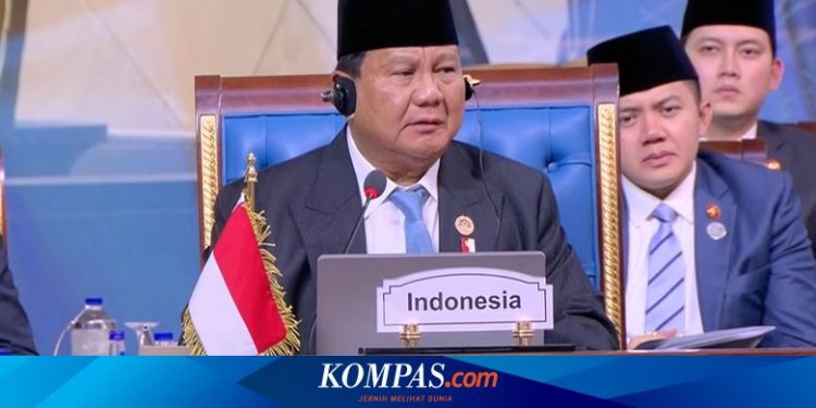 Bicara di KTT D-8, Prabowo Sebut Dunia Internasional Tak Hormati Suara Negara Muslim