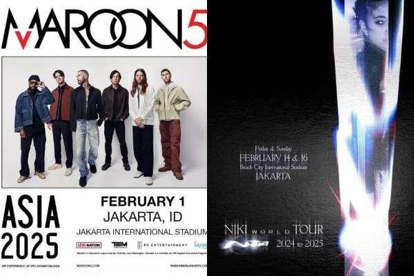 Jadwal Konser Artis Internasional di Indonesia pada 2025