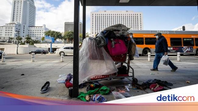 Rekor Baru Tercetak Usai Jumlah Gelandangan di AS Melonjak