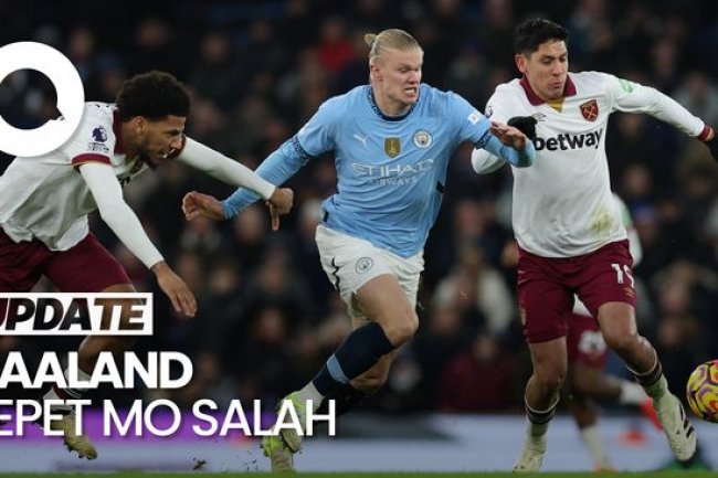 Video: Man City Kembali Menang, Haaland Pepet Salah