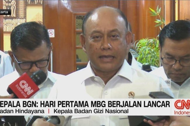 VIDEO: Kepala BGN: Hari Pertama MBG Berjalan Lancar