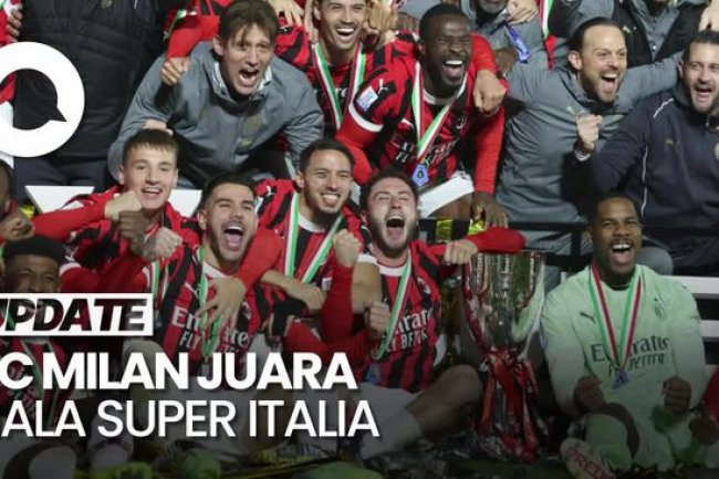 Video: Sempat Ketinggalan 2 Gol, AC Milan Gasak Inter di Final Piala Super Italia