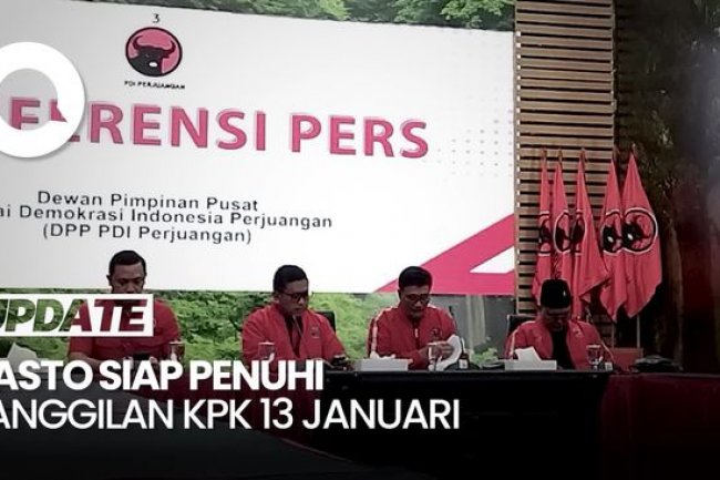 Video: Munculnya Hasto ke Publik Setelah Jadi Tersangka KPK
