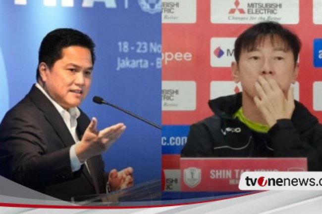 Respons Berkelas Erick Thohir Usai Dapat Ajakan Bertemu dari Shin Tae-yong: Ayo Kita Ngobrol