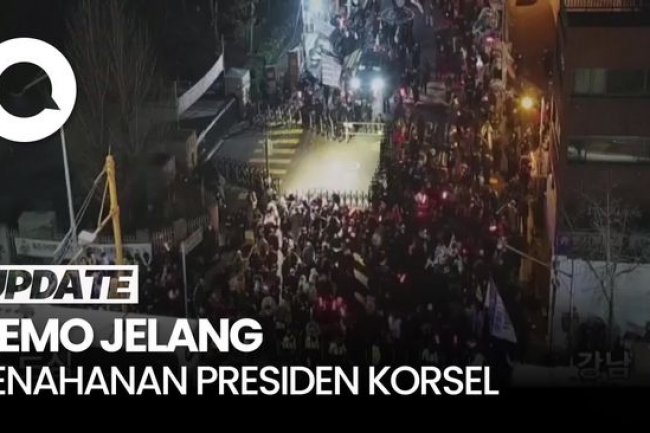 Video: Pendukung Unjuk Rasa saat Muncul Isu Presiden Korsel akan Ditangkap