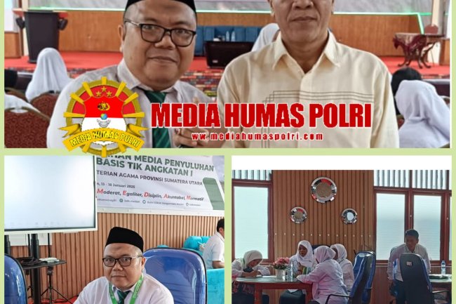 Ketua Kelompok Penyuluhan  Kerja Bapak H. Hamdani Ritonga, S. Ag, M. Sos Mengikuti Pelatihan Media Penyuluhan berbasis Teknologi Informasi Komunikasi
