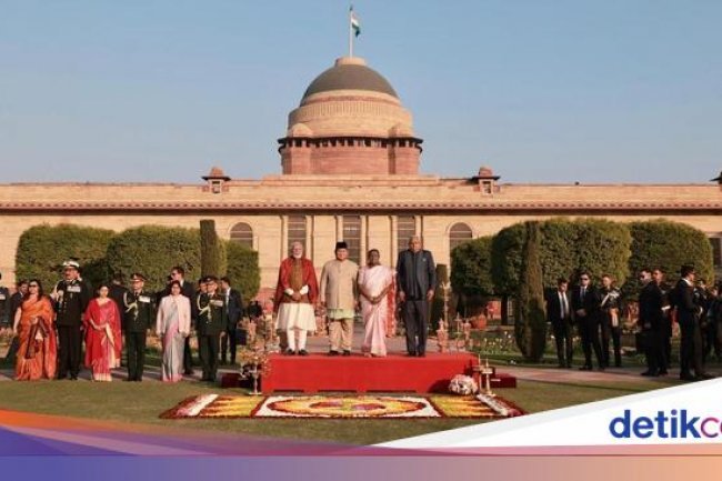 Prabowo Presiden RI Kedua Hadiri 'Resepsi Diplomatik' India Setelah Soekarno