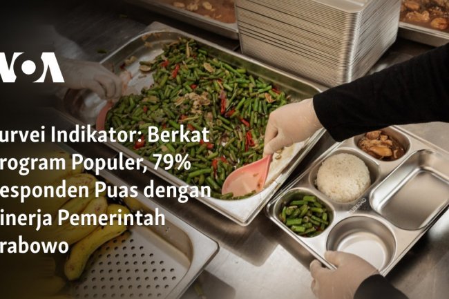 Survei Indikator: Berkat Program Populer, 79% Responden Puas dengan Kinerja Pemerintah Prabowo
