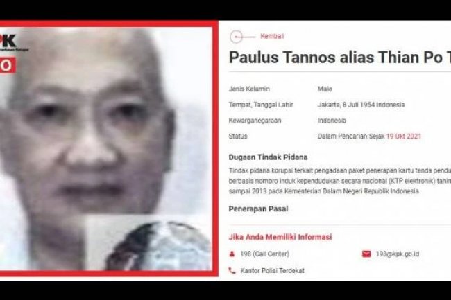 Jalan Panjang Memulangkan Paulus Tannos, Tersangka Korupsi dari Negeri Singa