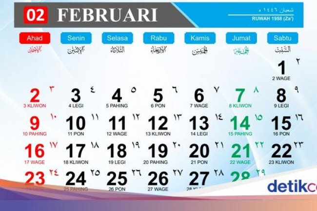 Daftar Hari Besar Februari 2025 Nasional dan Internasional, Cek di Sini!