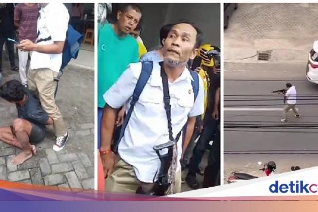 Viral Baku Tembak Komplotan Curanmor Vs Polisi di Bandar Lampung