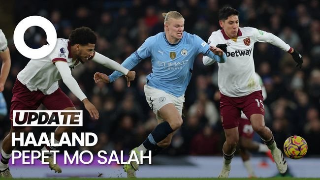 Video: Man City Kembali Menang, Haaland Pepet Salah