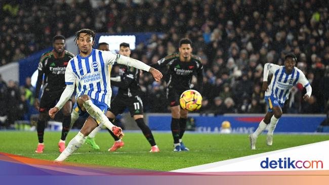 Arsenal Gagal Menang karena Penalti 'Aneh' Brighton