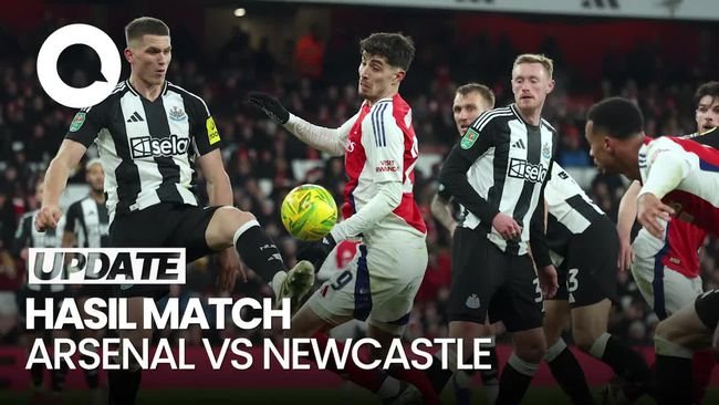 Video Semifinal Carabao Cup: Newcastle Gebuk Arsenal 2-0