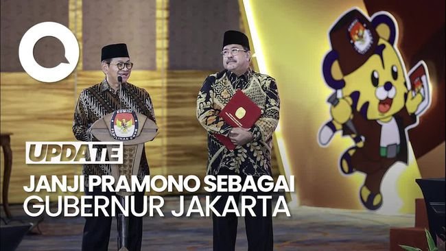 Video Janji-Janji Pramono Usai Ditetapkan Sebagai Gubernur Jakarta Terpilih