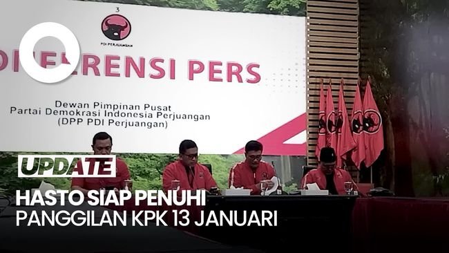 Video: Munculnya Hasto ke Publik Setelah Jadi Tersangka KPK