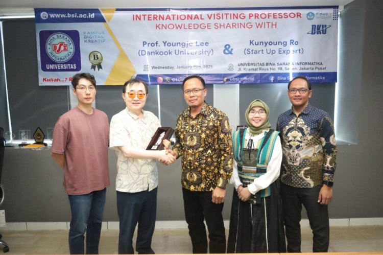 Kolaborasi Internasional, Universitas BSI Sambut Kunjungan Akademisi dan Ahli Startup Korea Selatan