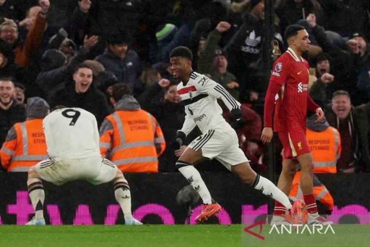 Amad Diallo jadi pemain termuda MU yang hattrick di Old Trafford