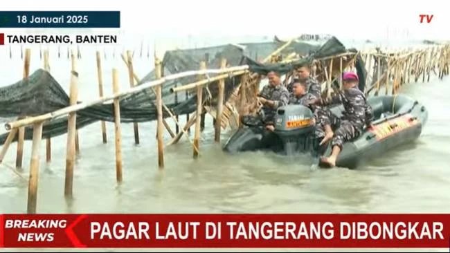 TNI AL soal Tidak Ada Pihak yang Mengaku Buat Pagar Laut Tangerang: Lebih Mudah Kita Bongkar