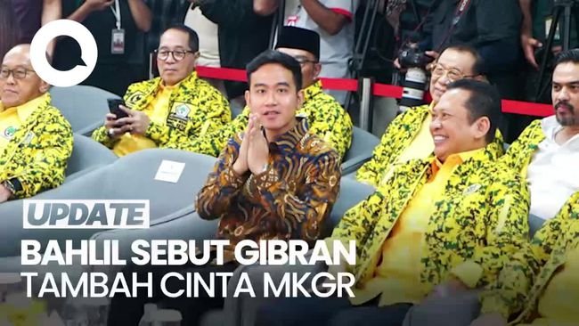 Video: Komentar Bahlil soal Gibran Absen HUT MKGR