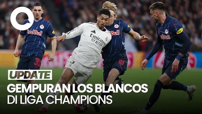 Video: Real Madrid Menang Telak 5-1 Vs RB Salzburg