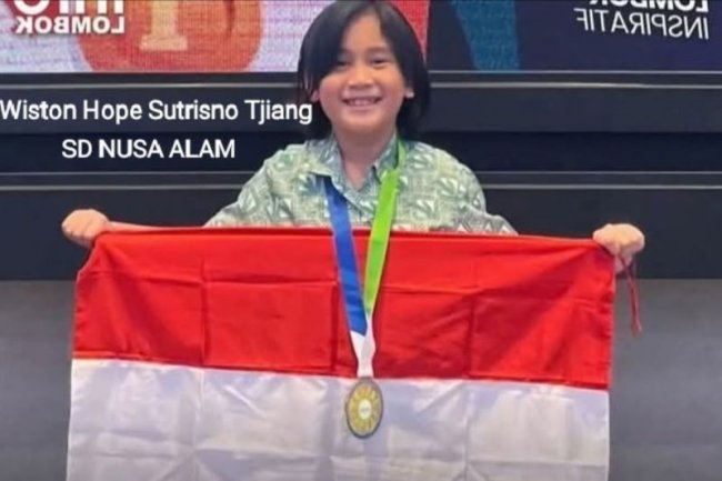 Siswa SD Nusa Alam Mataram raih medali emas olimpiade matematika internasional