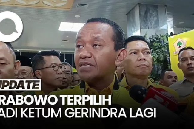 Video: Bahlil Ucap Selamat ke Prabowo yang Terpilih Lagi Jadi Ketum Gerindra