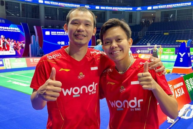 Indonesia duetkan Rinov/Fadia lawan China di final BAMTC 2025