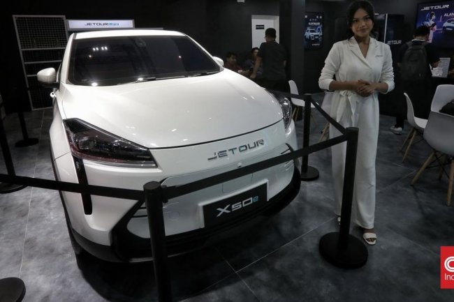 FOTO: Perdana Tampil di IIMS 2025, Jetour Pamer SUV Mobil Listrik