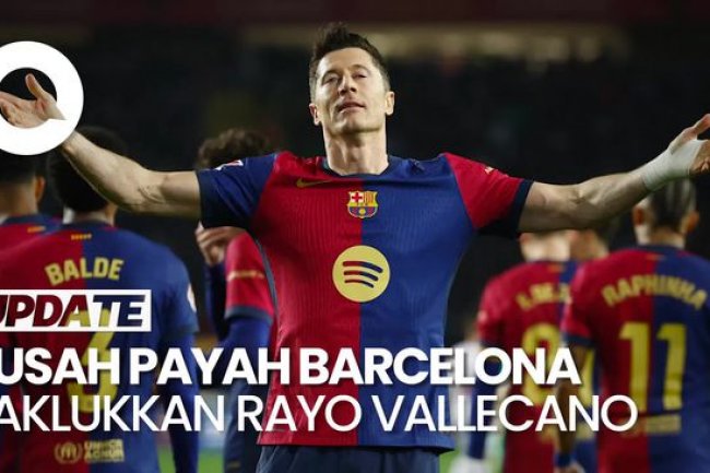 Video Lewandowski Bawa Barcelona Gusur Madrid dari Puncak Klasemen