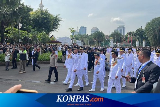 Ratusan Kepala Daerah Dikirab dari Monas, Warga Antusias