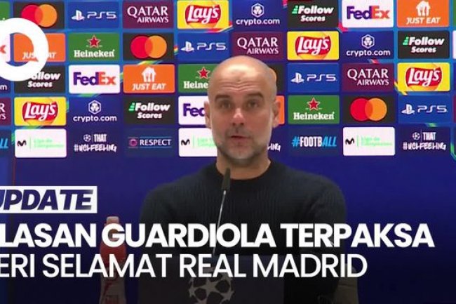 Video: Guardiola Sebetulnya Ogah Beri Selamat ke Real Madrid