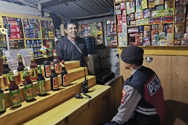 Patroli KRYD Malam Hari, Polsek Baros Cegah Kejahatan Malam Hari