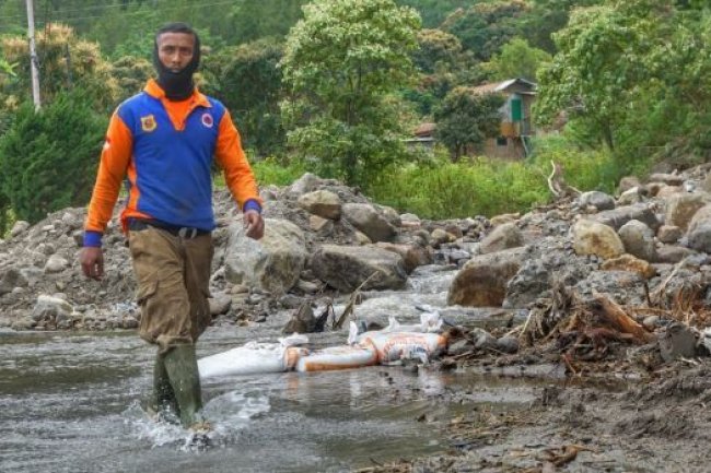 Banjir Bandang dan Longsor Masih Tutup Akses Jalan Desa Silalahi II