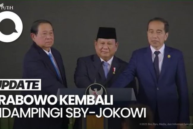 Video: Dua Kali Prabowo 'Pamer Kemesraan' dengan SBY-Jokowi