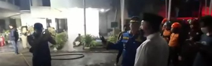 Menteri Nusron Tinjau Peristiwa Kebakaran Gedung Kementerian ATR BPN di Kebayoran Baru