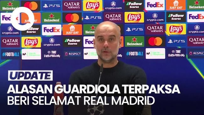 Video: Guardiola Sebetulnya Ogah Beri Selamat ke Real Madrid