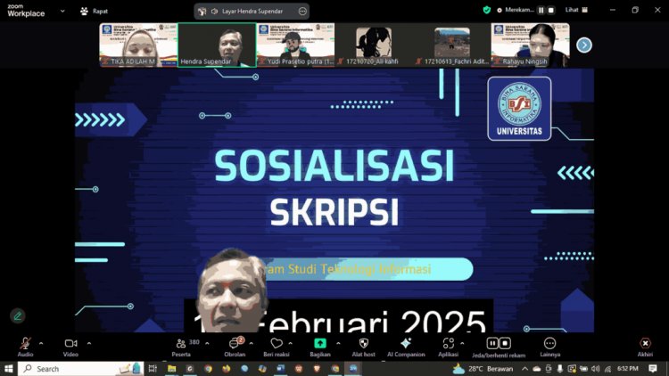 Menyusun Skripsi Sukses Bersama Program Studi Teknologi Informasi UBSI