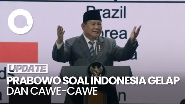 Video Prabowo Sindir 'Indonesia Gelap' dan Minta Dicawe-cawe SBY-Jokowi