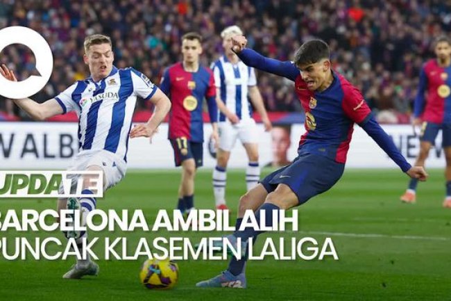 Video: Barcelona Rebut Puncak Klasemen Usai Hancurkan Sociedad 4-0