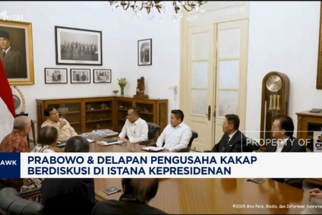 Video: Prabowo dan 8 Pengusaha Kakap Diskusi di Istana, Bahas Apa?