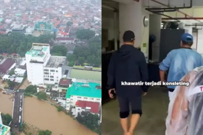 Kota Bekasi bak Danau Saat  Peristiwa Banjir Datang, Salah Satunya Genangi RSUD dan Rendam Alat Kesehatan yang Butuh Sumber Listrik