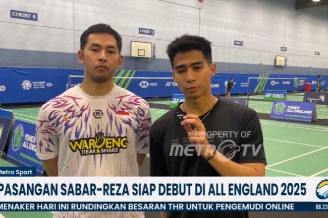 Sabar-Reza Siap Tampil di All England 2025, Didukung Legenda Hendra Setiawan sebagai Pelatih