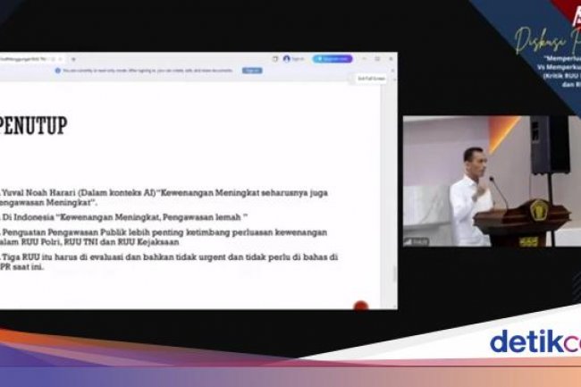 Imparsial Kritik RUU TNI-Polri-Kejaksaan: Tak Urgen, Harus Dievaluasi!
