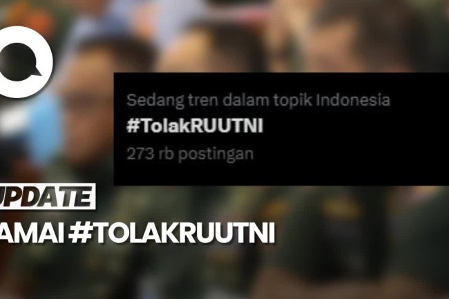 Video #TolakRUUTNI Bergema di Media Sosial